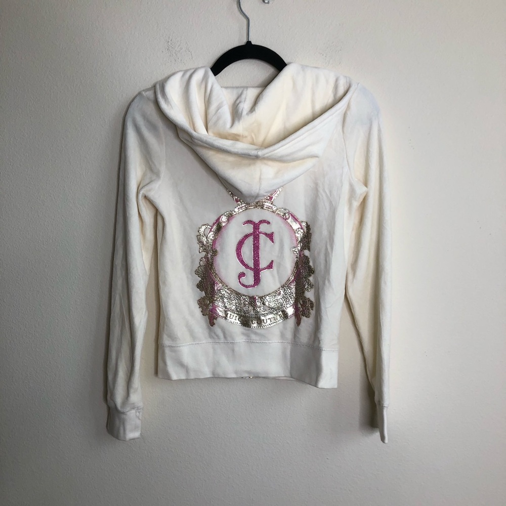 Juicy Couture velour embellished hoodie